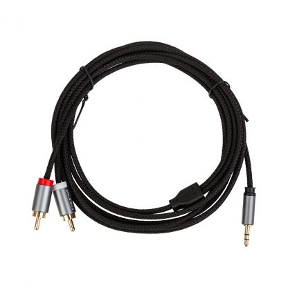 Кабель мультимедійний 3.5mm M to 2xRCA M 3.0m Cabletime (CA914067)
