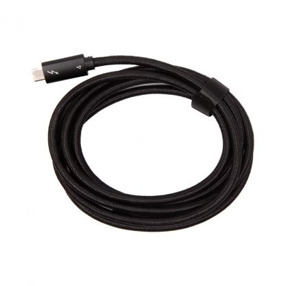 Дата кабель USB-C to USB-C 2.0m Thunderbolt 4 100W (20V/5A) 8K60Hz PowerPlant (CA915040)