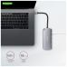 Концентратор AXAGON USB-C to 2xUSB-A + HDMI + RJ45 + SATA M.2 + PD 100W 0.18m grey (HMC-6M2)