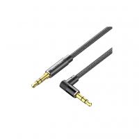 Кабель мультимедійний 3.5mm M to 3.5mm M 1.0m 90° corner black Vention (BAZBF)