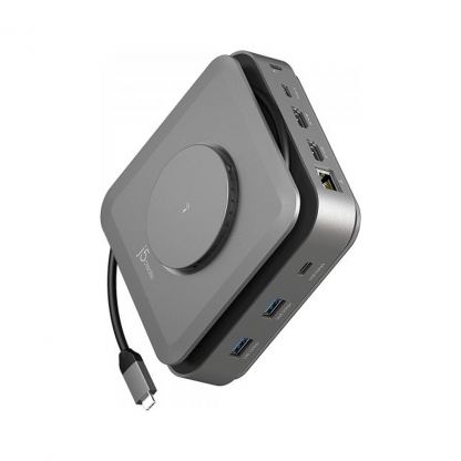 Порт-репликатор J5create Dock-Station USB-C 10-in-1 (HDMI/PD/USB-A/USB-C/LAN) (JCD3199-N)