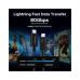 Дата кабель USB-C to USB-C 1.0m Thunderbolt 5 240W 5A 120Gbps 16/8/4K L703 black Ugreen (45996)