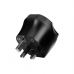 Переходник EU to UK 220V black Essager (ECTZH-YCC01-Z)