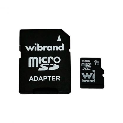 Карта пам'яті Wibrand 256GB microSD class 10 UHS-I U3 (WICDHU3/256GB-A)
