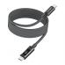 Дата кабель USB-C to USB-C 1.2m PD60W magnetic digital display nylon gray Choetech (XCC-1067-GY)