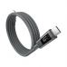Дата кабель USB-C to USB-C 1.2m PD60W magnetic digital display nylon gray Choetech (XCC-1067-GY)