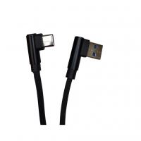 Дата кабель USB 2.0 AM to USB-C 1.0m 2.4A 90° corner black XoKo (XK-CTC-001-BK)