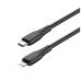 Дата кабель USB-C to Lightning 1.0m PD30W textured PVC black ColorWay (CW-CBPDCL094-BK)