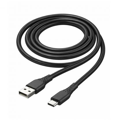 Дата кабель USB 2.0 AM to USB-C 1.0m 3A textured PVC black ColorWay (CW-CBUC094-BK)