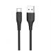 Дата кабель USB 2.0 AM to USB-C 1.0m 3A textured PVC black ColorWay (CW-CBUC094-BK)