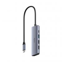 Концентратор Cudy USB-C 5-in-1 1xHDMI 4K + 1xUSB-C PD100W + 1xUSB 3.0 5Gbps + 2xUSB 2.0 (UH405)
