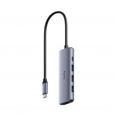 Концентратор Cudy USB-C 5-in-1 1xHDMI 4K + 1xUSB-C PD100W + 1xUSB 3.0 5Gbps + 2xUSB 2.0 (UH405)