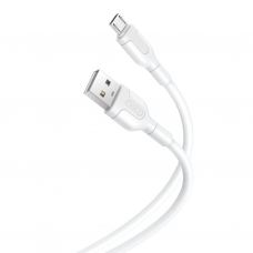 Дата кабель USB 2.0 AM to Micro 5P 1.0, 2A white XO (NB212-AM.white)