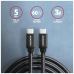 Дата кабель USB-C to USB-C 2.0m v3.2 Gen 1 PD 60W 3A black AXAGON (BUCM3-CM20AB)