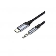 Кабель мультимедийный USB-C to 3.5mm M 1.0m gray Vention (BGKHF)
