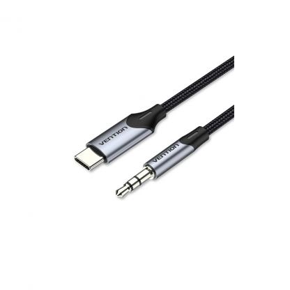 Кабель мультимедийный USB-C to 3.5mm M 1.0m gray Vention (BGKHF)