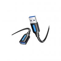 Дата кабель USB 3.2 AM/AF 1.0m 10Gbps PVC black Vention (CBOBF)