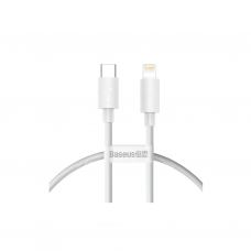 Дата кабель USB-C to Lightning 1.0m PD20W white Baseus (CATLYS-B02)