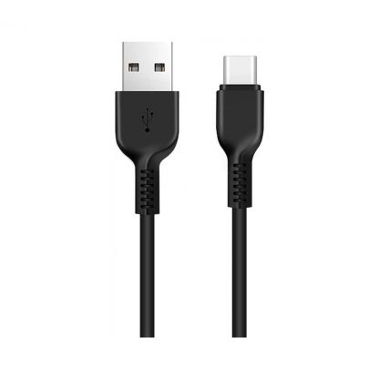 Дата кабель USB 2.0 AM to USB-C 2.0m 3A X20 black HOCO (6957531068907)