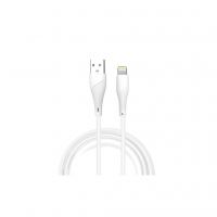Дата кабель USB 2.0 AM to Lightning 1.0m 2.4A X196 white WUW (6972573335596)