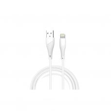 Дата кабель USB 2.0 AM to Lightning 1.0m 2.4A X196 white WUW (6972573335596)