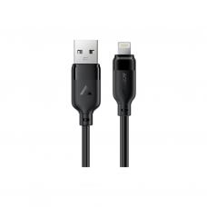 Дата кабель USB 2.0 AM to Lightning 1.2m 2.4A TPE black Acefast (6974316286202)