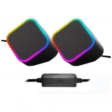 Акустическая система ColorWay Cubix 2.0 RGB USB Black (CW-SPU05BK)