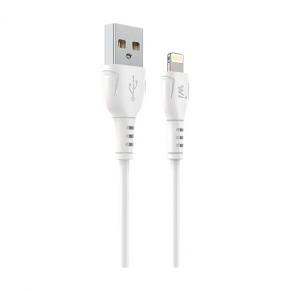 Дата кабель USB 2.0 AM to Lightning 1.0m PVC white Wibrand (WI.DC/BO1W-UL)