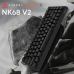 Клавіатура Ajazz NacodeX NK68 V2 Red Switch LED USB UA Black (NK68-V2-R-S-B)