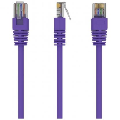 Патч-корд 0.5м, UTP, cat.5e, CCA, violet Cablexpert (PP12-0.5M/V)