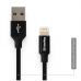 Дата кабель USB 2.0 AM to Lightning 2.0m black ColorWay (CW-CBUL007-BK)