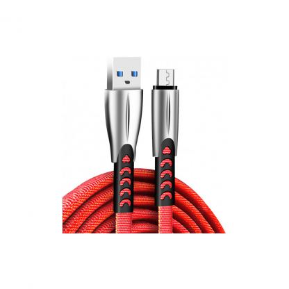 Дата кабель USB 2.0 AM to Micro 5P 1.0m zinc alloy red ColorWay (CW-CBUM011-RD)