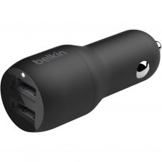 Зарядное устройство Belkin Car Charger 24W Dual USB-A, USB-A - MicroUSB, 1m, black (CCE002BT1MBK)