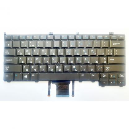 Клавіатура ноутбука Dell Latitude E7240/E7420/E7440 черная с ТП и подсв UA (A46193)