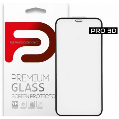 Стекло защитное Armorstandart Pro 3D для Apple iPhone 12/12 Pro Black (ARM57355)