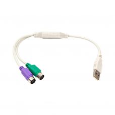 Переходник USB to 2хPS/2, 0.3m PowerPlant (CA913183)