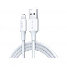 Дата кабель USB 2.0 AM to Lightning 2.0m US155 2.4A, Nickel Plating ABS Shell White Ugreen (20730)