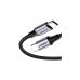 Дата кабель USB-C to USB-C 2.0m US261 18W Round Cable Nickel Plating Aluminum Shell Black Ugreen (50152)