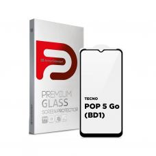 Стекло защитное Armorstandart Full Glue TECNO POP 5 Go (BD1) Black (ARM65314)