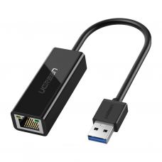 Перехідник USB 3.0 to Ethernet RJ45 1000 Mb CR111 Black Ugreen (20256)