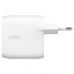 Зарядное устройство Belkin 30W 2хUSB-С PD PPS white (WCB010VFWH)