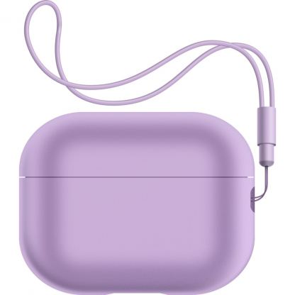 Чохол для навушників Armorstandart Silicone Case with straps для Apple Airpods Pro 2 Pink Purple (ARM68613)