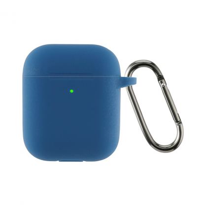 Чехол для наушников Armorstandart Ultrathin Silicone Case With Hook для Apple AirPods 2 Lake Blue (ARM59683)