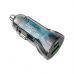 Зарядное устройство HOCO Z47A USB-A/Type-C Transparent black (6931474782274)