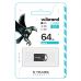 USB флеш накопичувач Wibrand 64GB Hawk Black USB 2.0 (WI2.0/HA64M1B)