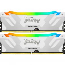 Модуль памяти для компьютера DDR5 32GB (2x16GB) 8000 MHz Renegade RGB White XMP Kingston Fury (ex.HyperX) (KF580C38RWAK2-32)