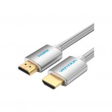 Кабель мультимедійний HDMI to HDMI 15.0m V2.0 4K Silver Metal Type VENTION (AABIN)