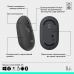 Мышка Logitech POP Mouse With Emoji Bluetooth Graphite (910-007412)