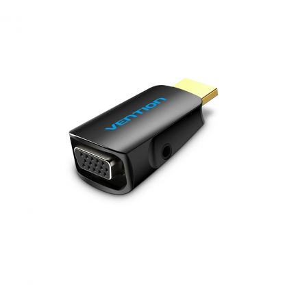 Переходник HDMI M to VGA F 1080P 60Hz 3,5mm Audio Vention (AIDB0)
