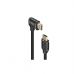 Кабель мультимедийный HDMI M to HDMI M V2.0 1.5m 90° corner Promate (prolink4k1-150.black)